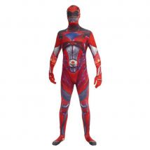 Morphsuit Power Rangers rouge adulte (M)