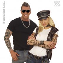 Manche tatouée pour homme et femme.