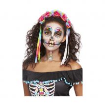 Maquillage visage Dia de los muertos multicolore (Dia de los muertos)