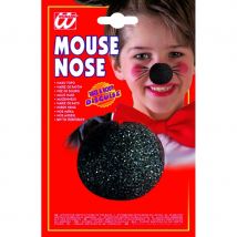 Nez de clown noir en mousse pour enfant