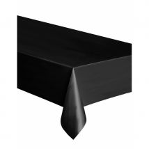 Nappe noire unie en plastique