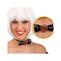 Noeud papillon bijou rouge femme 11x4cm