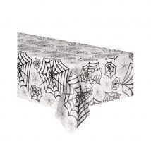 Nappe transparent motifs toiles d araignées