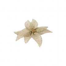 Noeud Toile Poinsettia Étoile Noël 15cm Diamètre
