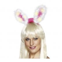 oreilles lapin rose (Taille standard)