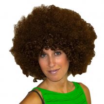 Perruque afro de couleur chatain (CHATAIN)