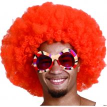 Perruque afro orange (Orange)