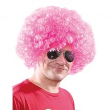Perruque afro rose pour adulte