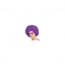 Perruque afro violette