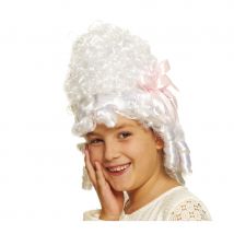 Perruque blanche de marquise pour enfant