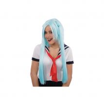 Perruque bleue de manga (BLEU)