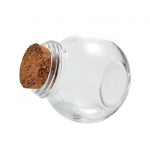Petite bonbonnière en verre avec bouchon de liège