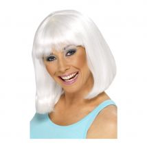 perrure blanche pom pom girl