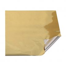 Papier cadeau 1 face argent, 1 face or