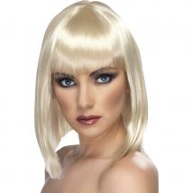 Perruque carré blond (Taille standard)