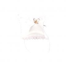 Petit coussin blanc porte alliance