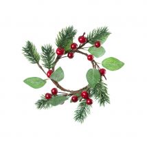 Petite couronne de Noël sapin de 18cm