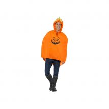 Poncho citrouille, imperméable (Taille unique)