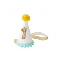 Petit chapeau pointu d'anniversaire 1 an pour bébé