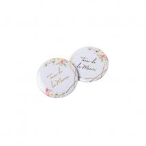 Paire de badges team de la mariée