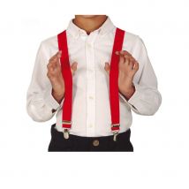 Paire de bretelles rouges de taille enfant