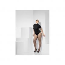 Paire de collants résilles noires, grande taille (M/L)