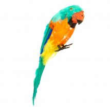 Perroquet d'épaule décoratif et multicolore, 38cm
