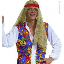 Perruque de hippie blonde