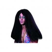 Perruque de hippie brune