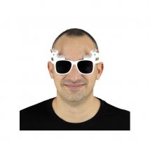 Paire de lunettes blanches avec licorne