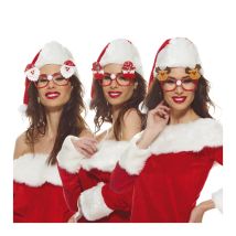 Paire de lunettes de Noël