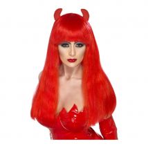 perruque diablotine rouge (rouge)