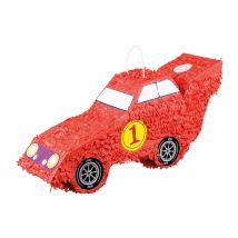 Pinata en forme voiture de course rouge 55 x 23 cm