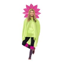 Poncho fleur imperméable (Taille unique)