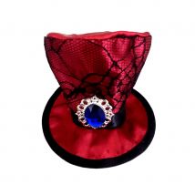 Petit haut de forme rouge style vampire (ROUGE)