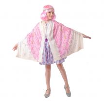 Poncho imprimé d'ailes rose pour fille (Taille unique)