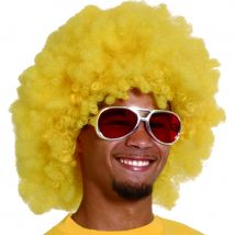 Perruque jaune afro