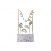 Petit kit de décoration licorne pour gâteau