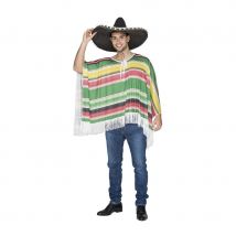 Poncho mexicain pour adulte (Taille unique)