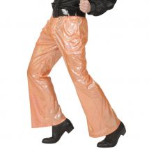 Pantalon orange holographique disco pour homme (M/L)