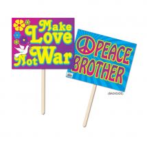 Pancarte peace and love