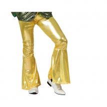 Pantalon patte d'éléphant doré pour homme (M/L)