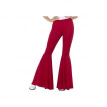Pantalon patte d'eph rouge pour femme (M/L)