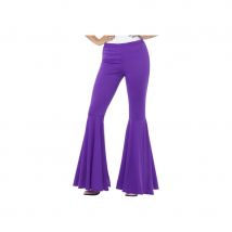 Pantalon patte d'eph violet pour femme (S/M)