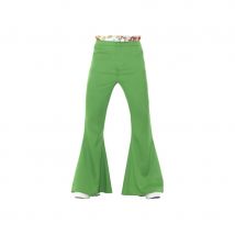 Pantalon pattes d'eph vert pour homme (M)