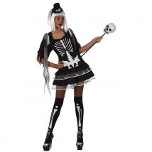 Petite robe squelette pour femme adulte (M/L)