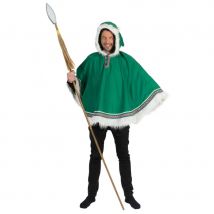 Poncho vert d'esquimau pour adulte (Taille unique)