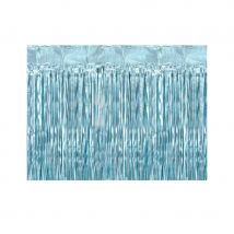 Rideau à franges bleu brillant de 90 cm x 250 cm