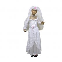 Robe blanche de petite mariée (5/7 ans)