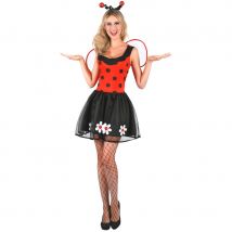 Robe coccinelle avec oreilles et ailes pour adulte (L)